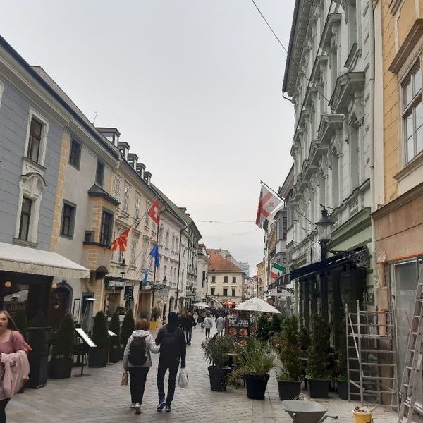Mit dem Twin City Liner nach Bratislava: Die Jugend Task Force der AEDE Österreich in der Slowakei