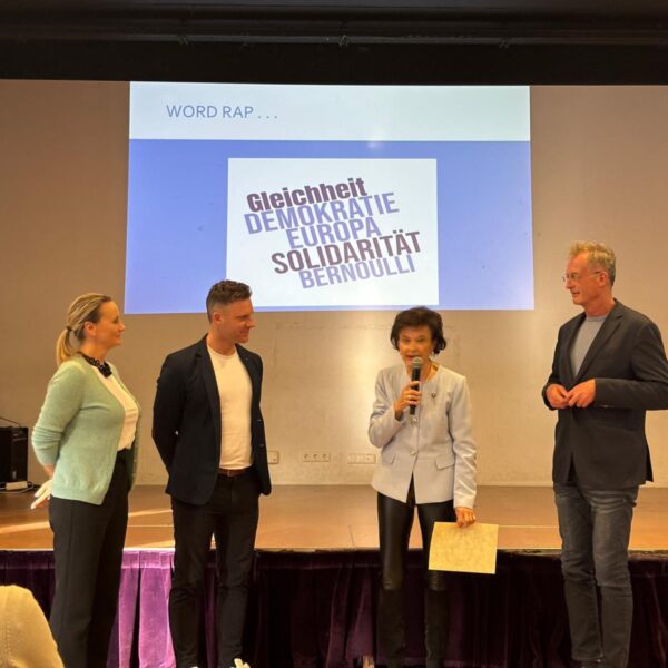 Verleihung des European Action Awards an das Bernoulligymnasium Wien 22 am 16.02.2026