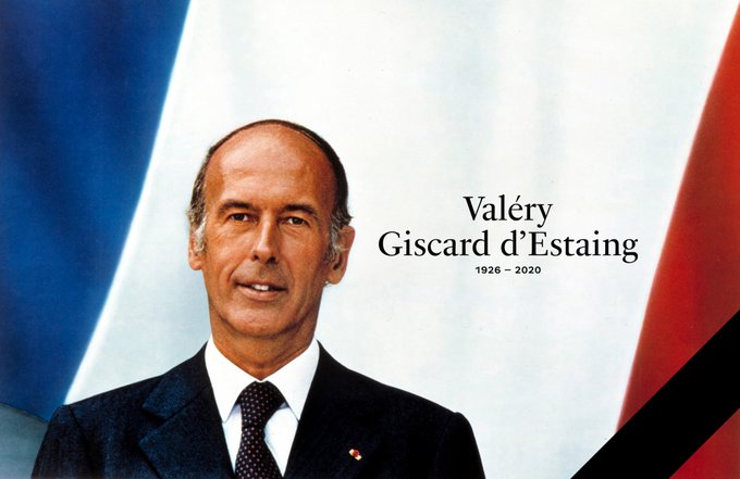 Illustration: Décès de Valéry Giscard dÈstaing, le troisième Président de la 5e République
