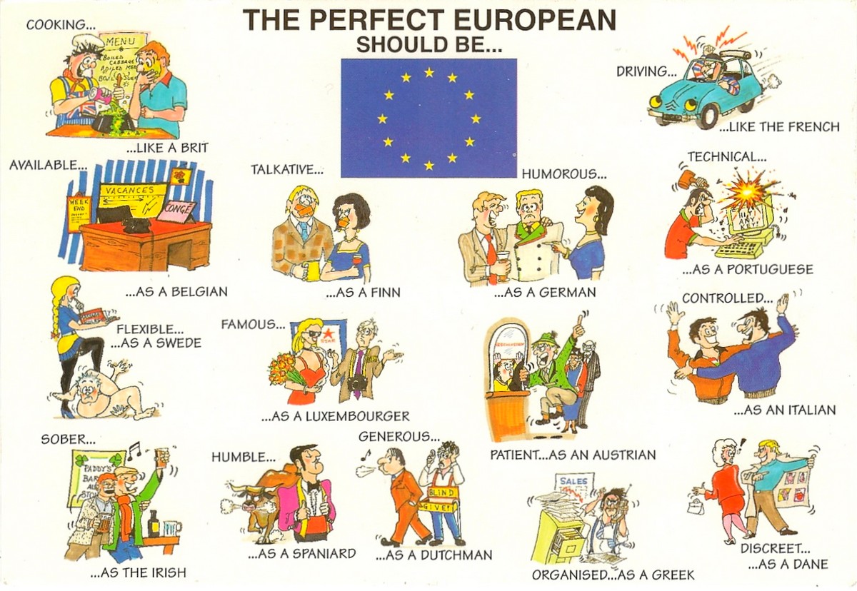 Illustration: „The perfect European should be“….  Das European Awareness Project 2022/23